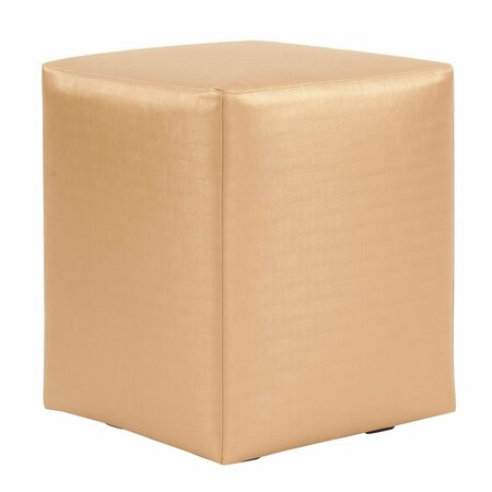 HOWARD ELLIOTT Universal Cube Cover Faux Leather Metallic Gold - Cover Only Base Not Included C128-771